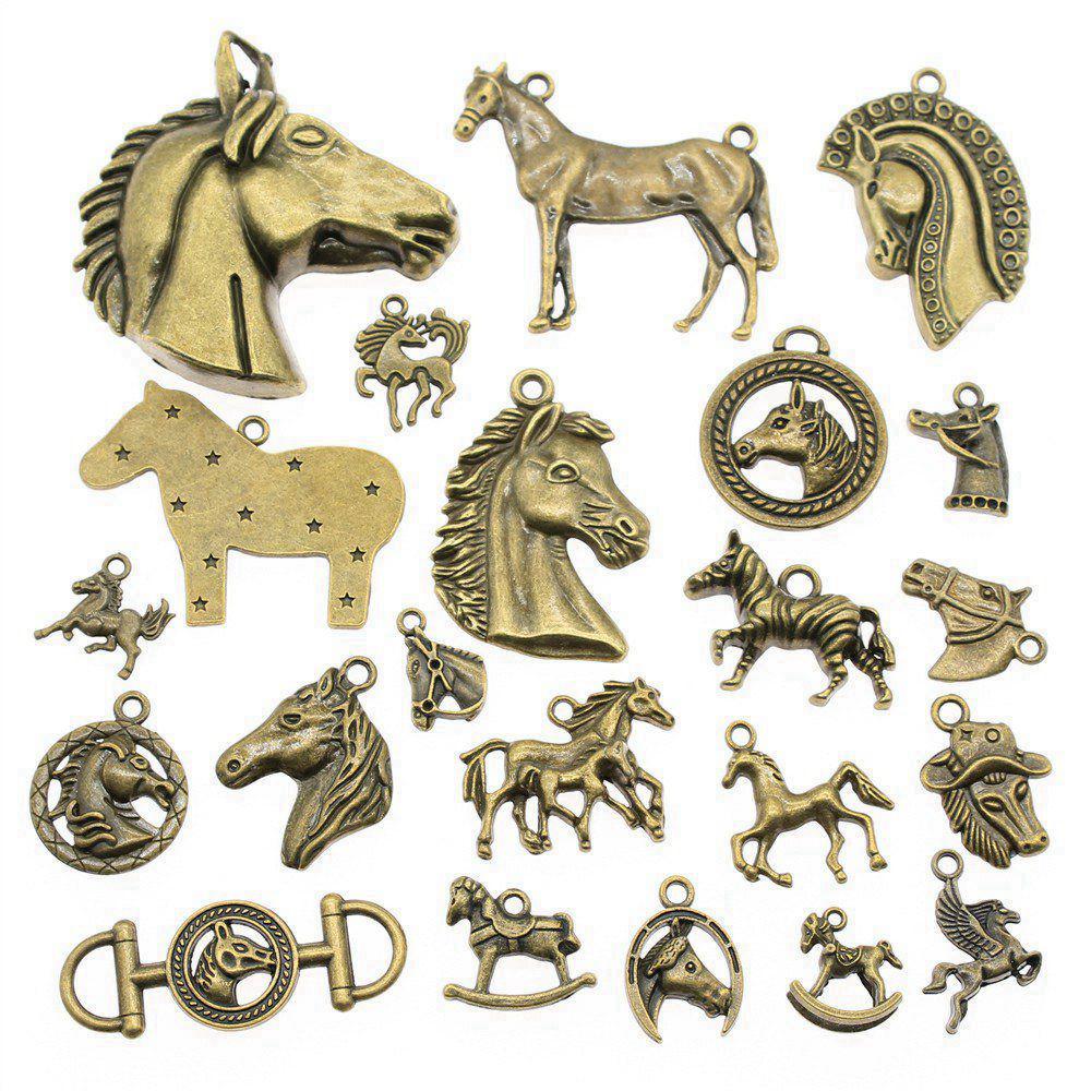 1 Set Mix Plants Charms Animals Pendants For Jewelry Making Findings