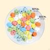 30 Pieces Foam Colored Easter Eggs Simulation Artificial Egg Game Tools Home