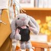 Cartoon Rabbit with Overalls Pendant Plush Dolls Keychain Pendant Fashion