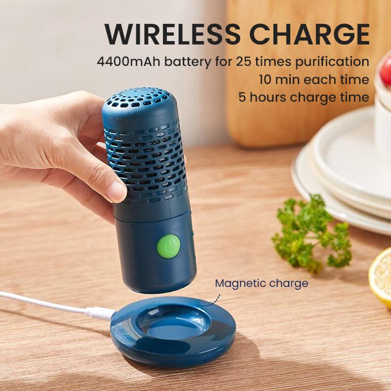 Capsule Vegetable Washer OH Ion Fruit Washing Machine 4400mAh Battery 25 Times Purification