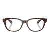 Versace Temple logo injection molded square optical glasses women's tortoiseshell 65990154 VE3376U108-Tortoiseshell 53/16/140-h.40