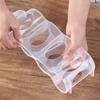 Transparent Refrigerator Can Organizer 4 Grids Beverage Storage Box with Handle Beer Soda Can Rack Stackable Fridge Storage