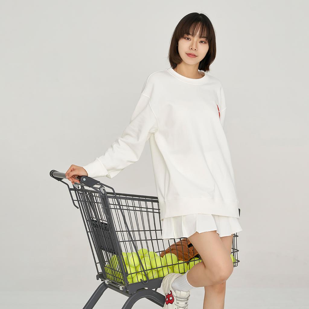 New MLB Sweatshirt Unisex Gift Box Set Included Cream 3AMTH0131-50CRS