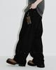 AAMBITION Incident Rivet Wide Pants (Vintage-Black)