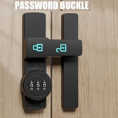 Combination Lock Door Buckle Lock Fixed 90 Degree Lock Sliding Door Lock Toilet Buckle Sliding Door Lock Latch Door Bolt