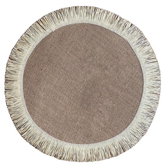 Dinner Mat Practical Tassels Trim Multicolor Place Mat Versatile Table Protective Macrame Place Mat Dinner Mat Photography Props