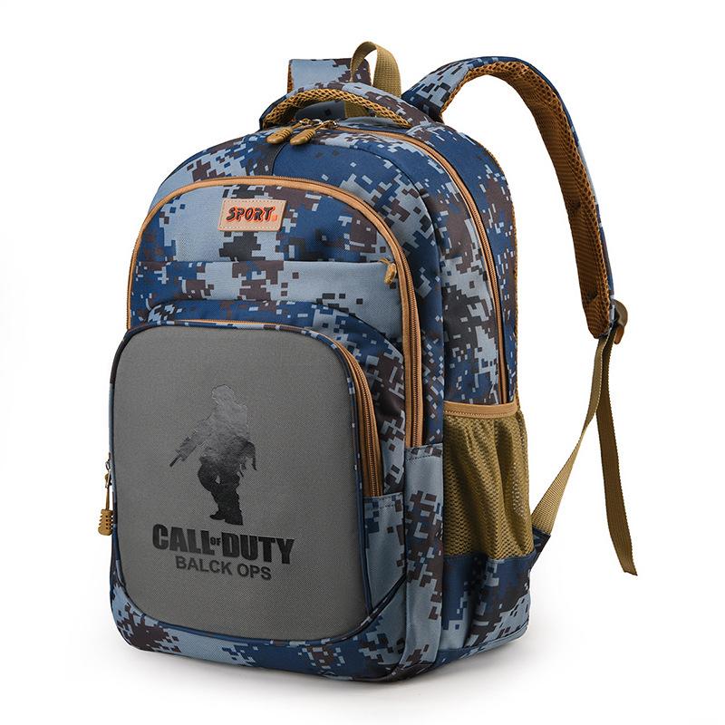 Camouflage backpack outdoor large-capacity schoolbag new computer bag fashion casual backpack men's