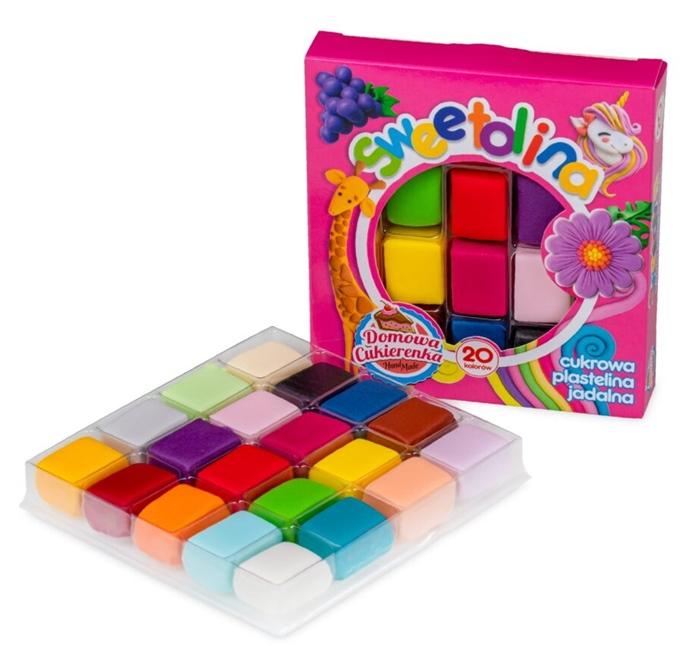 Pâte à sucre comestible Sweetolina 20 Couleurs 300G