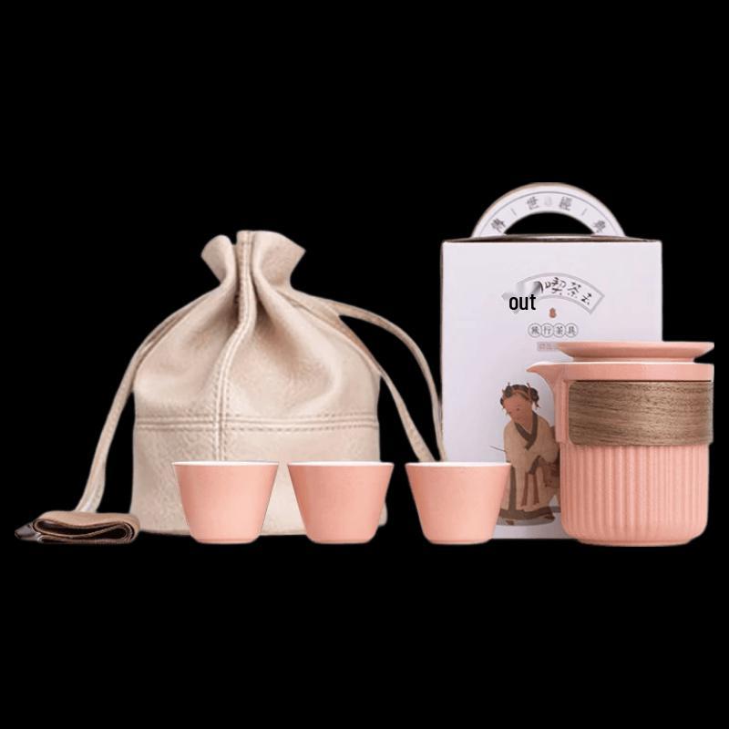 Portable Ceramic Kung Fu Tea Set