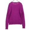 Beauty products POLO RALPH LAUREN One point logo Long sleeve Cable knit cotton knit Women Used