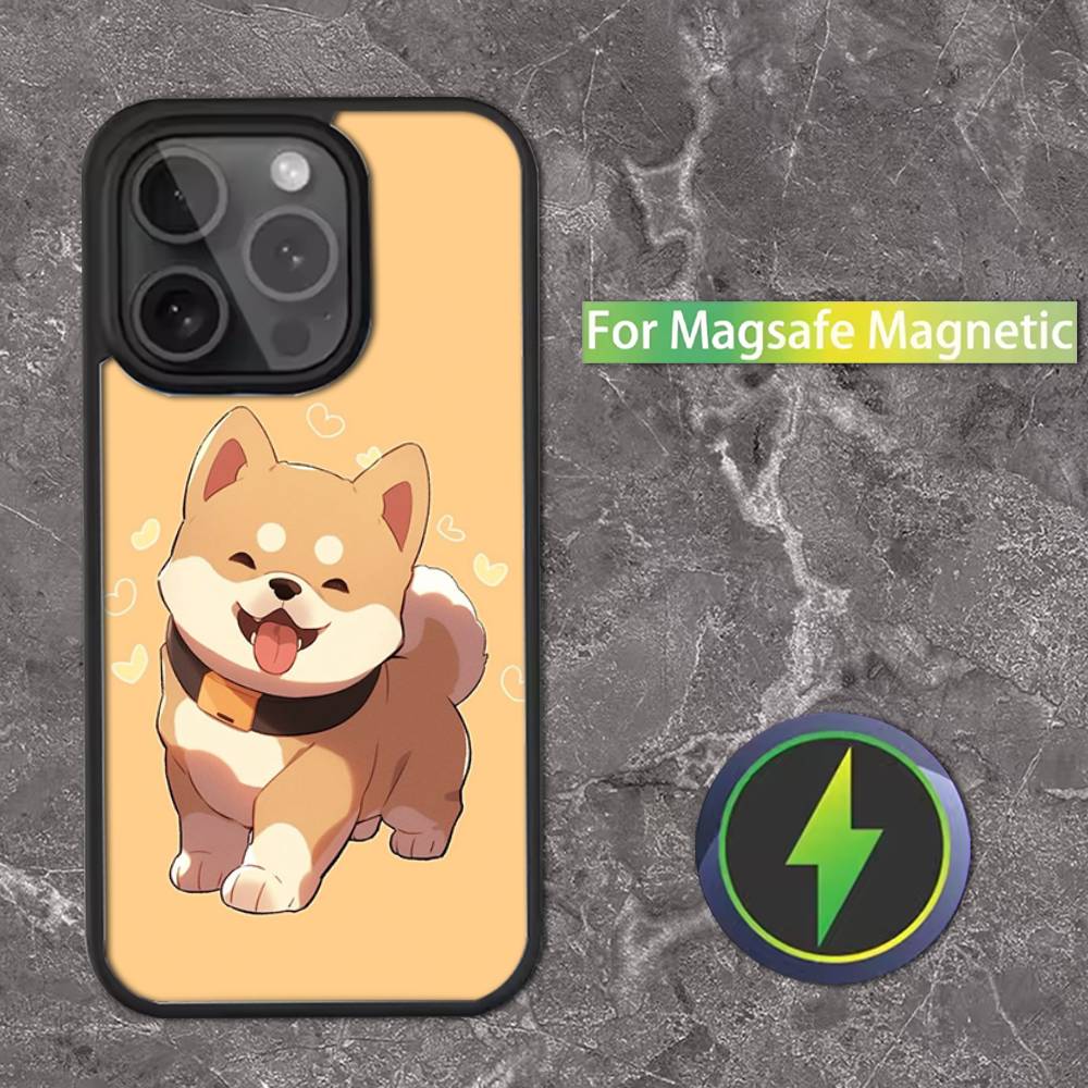 Animal Shiba Inu Dog Cute Phone Case For iPhone 16,15,14,13,12,11,Pro,Max,Plus,Mini,SE Magsafe Magnetic Wireless Charging