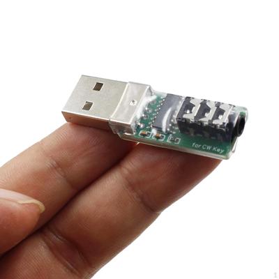 Morse Code CW Trainer Connector Hand Key Practice Portable Compact Mini Connection for