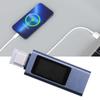 Aluminum Alloy USB C Power Meter 12A Fast Speed Charging Tester With LCD Screen PD Protocol Compatibility