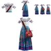 2022 New Arrival Magical House Isabelle Series Children's Princess Dress Cosplay Floral Pattern Ideal For Summer Spring And Autumn