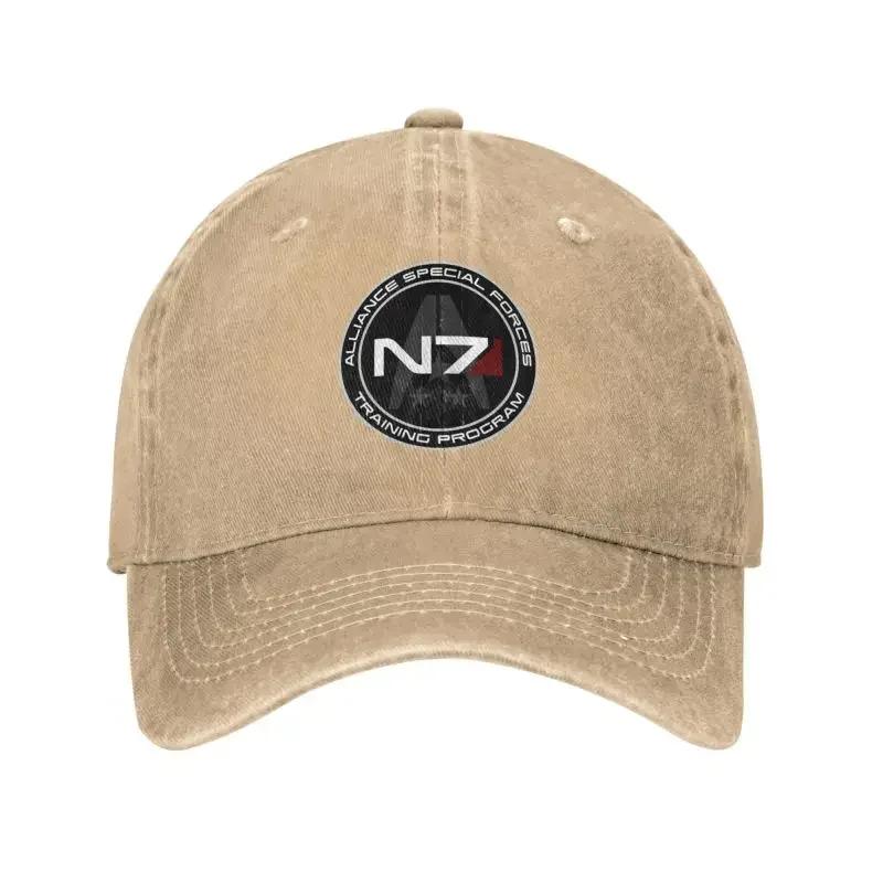 Custom Alliance Mass Effect N7 Baseball Cap Women Men Adjustable Unisex Cotton Video Game Dad Hat Sun Protection Snapback Caps