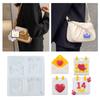 Flexible Pendant Mold Crafts Molds Valentines Day Series Keychain Mould Silicone Material Gift for DIY Hand Making Lover
