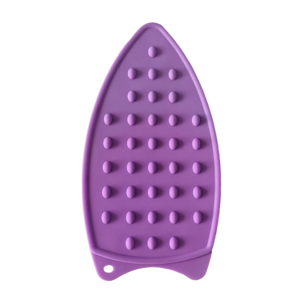 

Термостойкий коврик для утюга Изоляция Подкладка для гладильной доски Силиконовая подставка для утюга Бытовая фиолетовый