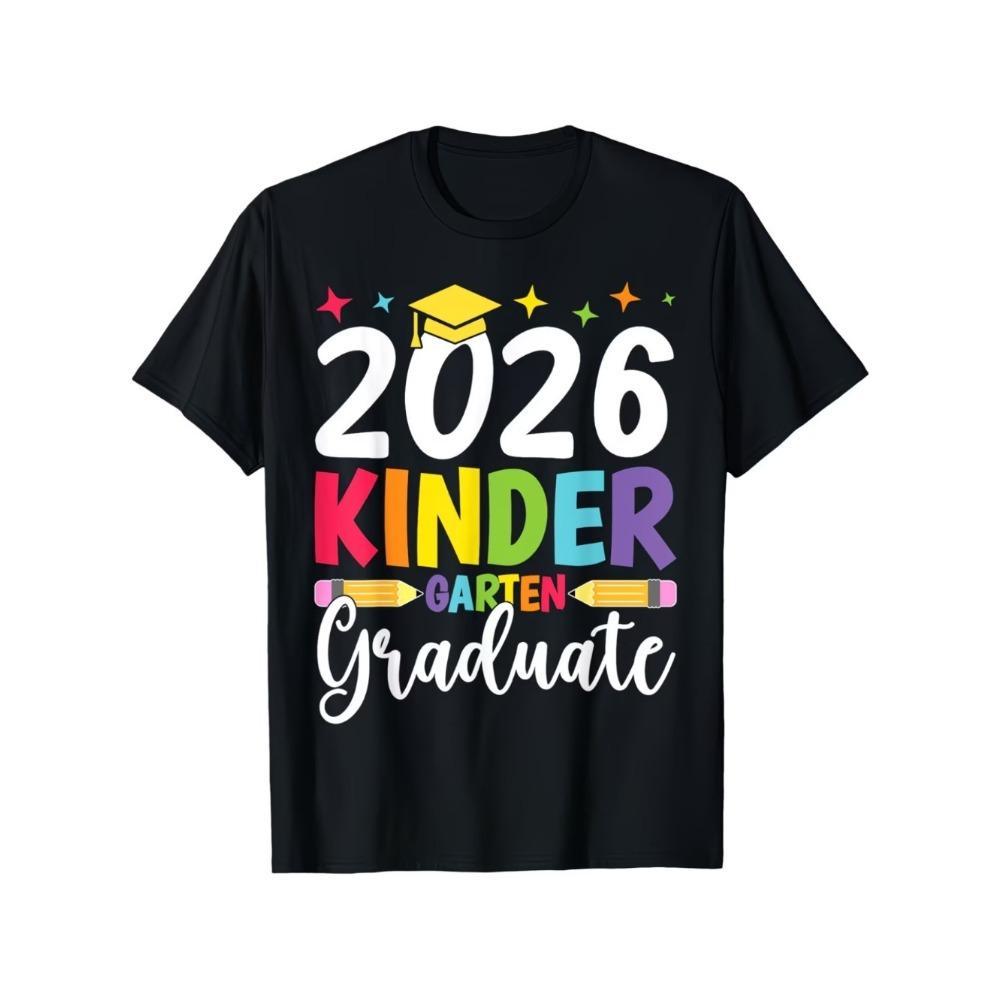 So Long Kindergarten Funny Letter Print Casual Summer Boys Girls Tshirts Cotton Childrens Short Sleeve Fashion Kid Clothes Tees