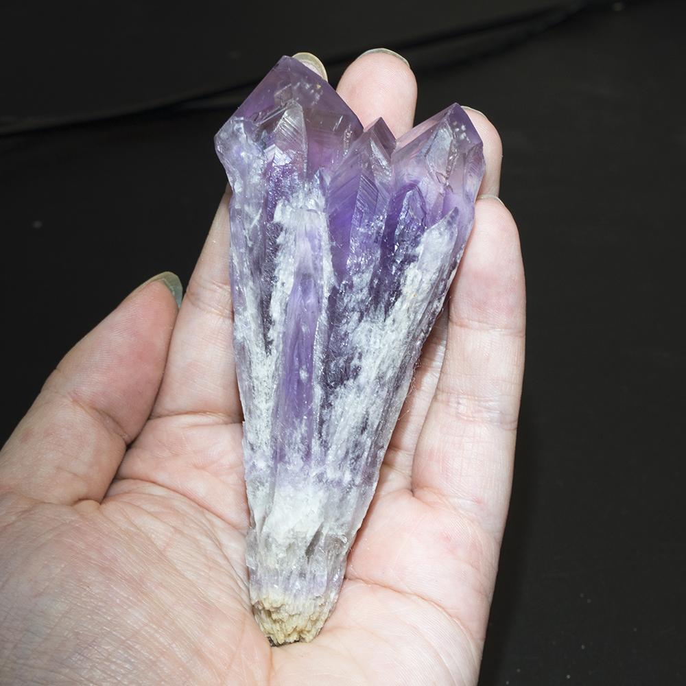 Natural Uruguay Amethyst Backbone Crystal Scepter Wand Single Point Cluster Crystal Wand Home Decoration Mineral Specimen Gift