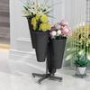 Zhai Wanjia 4-Bucket Metal Flower Display Stand