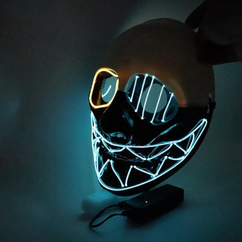 Halloween One-eyed Payday 2 LED Light Up Mask Party Costume