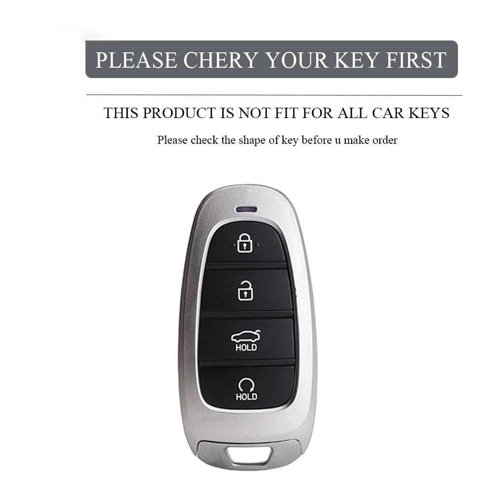 Tpu Car Key Case Cover Shell Fob For Hyundai Tucson Solaris Sonata Hybrid Nexo Nx4 Santafe Dn8 4 Buttons