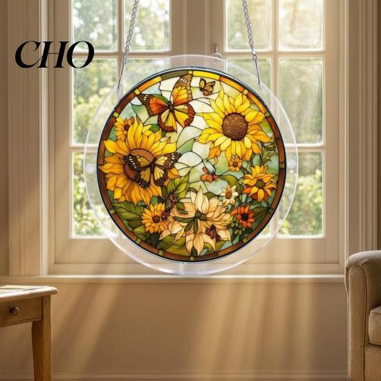 Puzzle For Adults Acrylic Jigsaw Suncatcher Colorful Cats Butterflies Flowers Window Hanging Ornament Stained Glass Style DIY Sun Catcher Kit