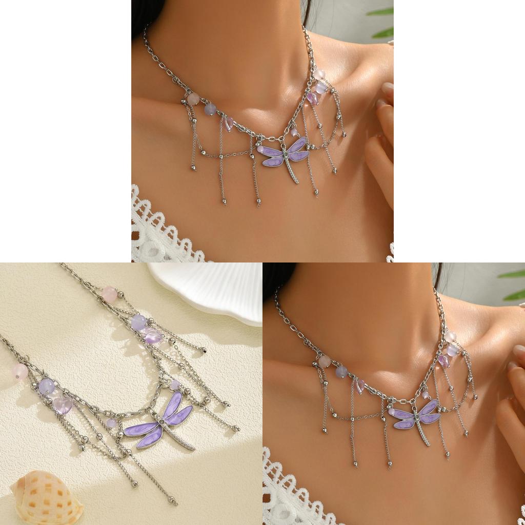 Animalinspired Alloy Dragonfly Choker With Gold Plating For Casual Wear