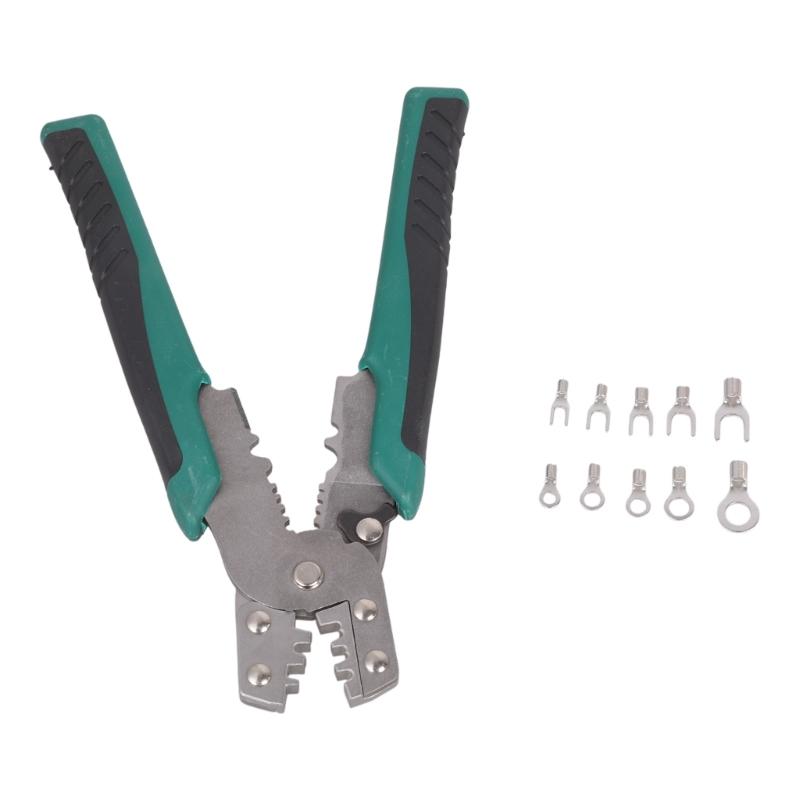 Conectores Elétricos Terminais de Fio em Forma de U em Forma de O 0,5-4MM Terminais Cabo Terminal Pontas de Fio com Conjunto de Alicates de Crimpagem