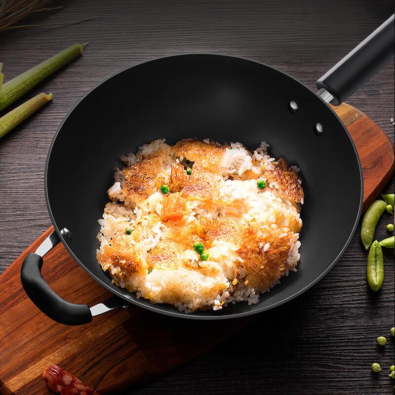 SUPOR 34cm True Non-Rusting Cast Iron Wok