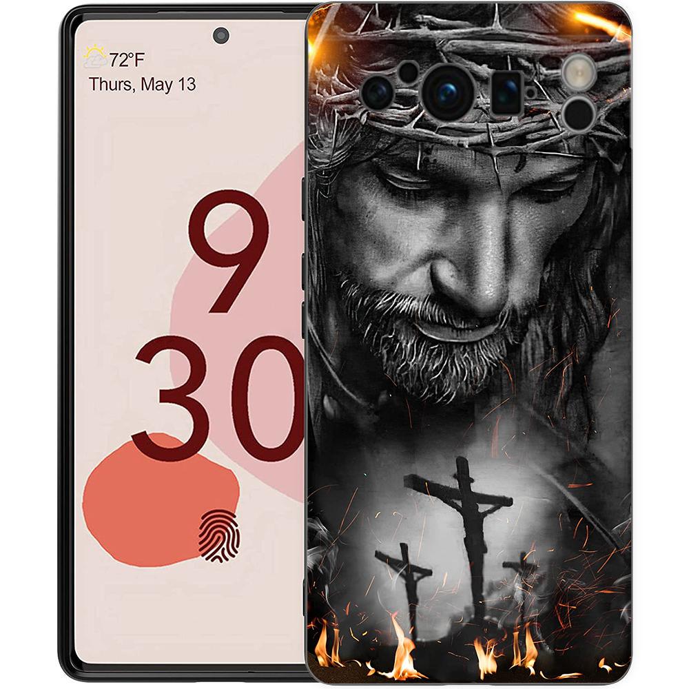 

Faith Christian Religious Jesus Clear Phone Case Cover for Google Pixel 8 7 6 7A 6A Pro 5G Shockproof Silicone Soft 8 Pro Shell Pixel 7a 5g