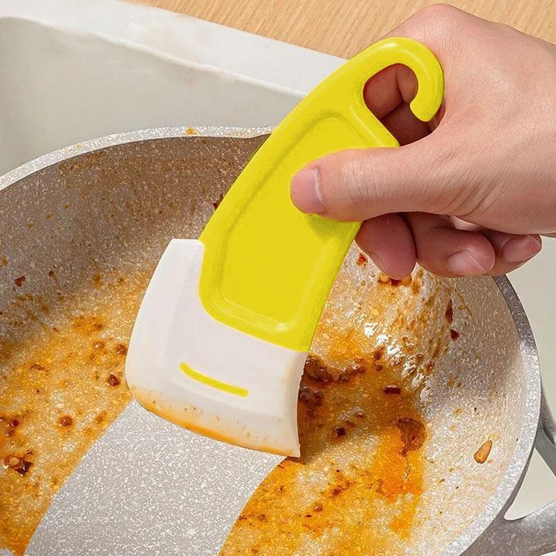 Cleaning Spatula Kitchen Soft Blade Scraper Brush Dirty Pan Pot Dishes Cleaner Tools Oil pollution scraper Cooking Baking Tool