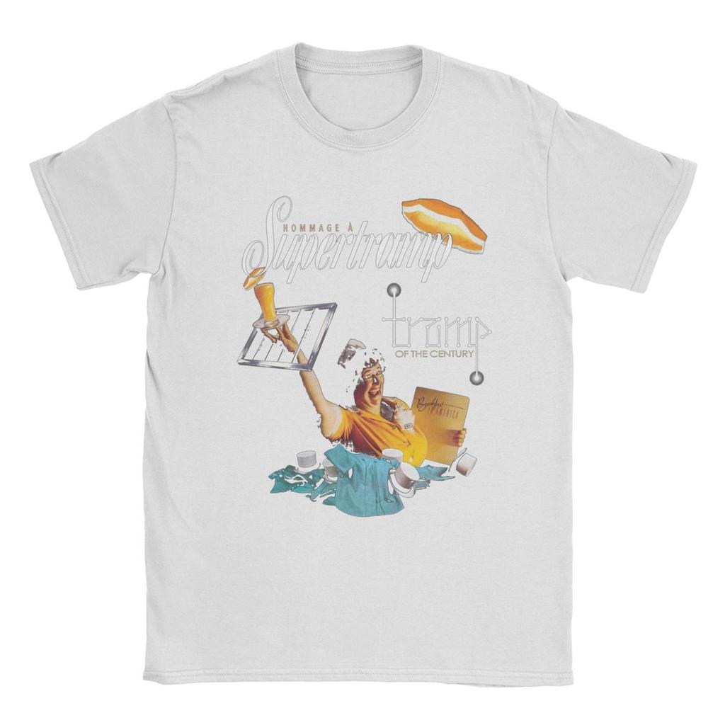 Musik Supertramp Männer T-Shirt Lustige T-Shirts Kurzarm O Neck T-Shirts 100% Baumwolle 4XL 5XL Kleidung