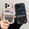 Tastatur Chat Muster Mattes Silikon Handyhülle Für iPhone 17 Pro Max 16 15 14 13 12 11 Pro XR 7 8 Plus 16E TPU Stoßfeste Abdeckung