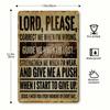 Vintage Lord Please Metal Sign 12x8 Inch Rust Proof Religious Wall Plaque Home Garage Decor Inspirational Gifts