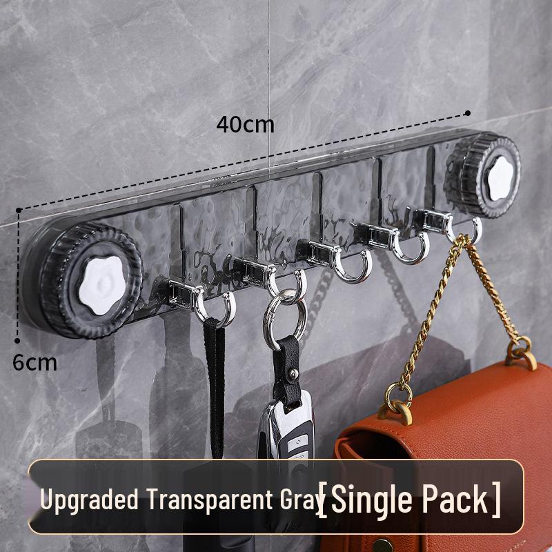 Luxury Wave Pattern No-Drill Wall Hook with Suction Cup - Strong Load-Bearing, Rotating Storage Solution.