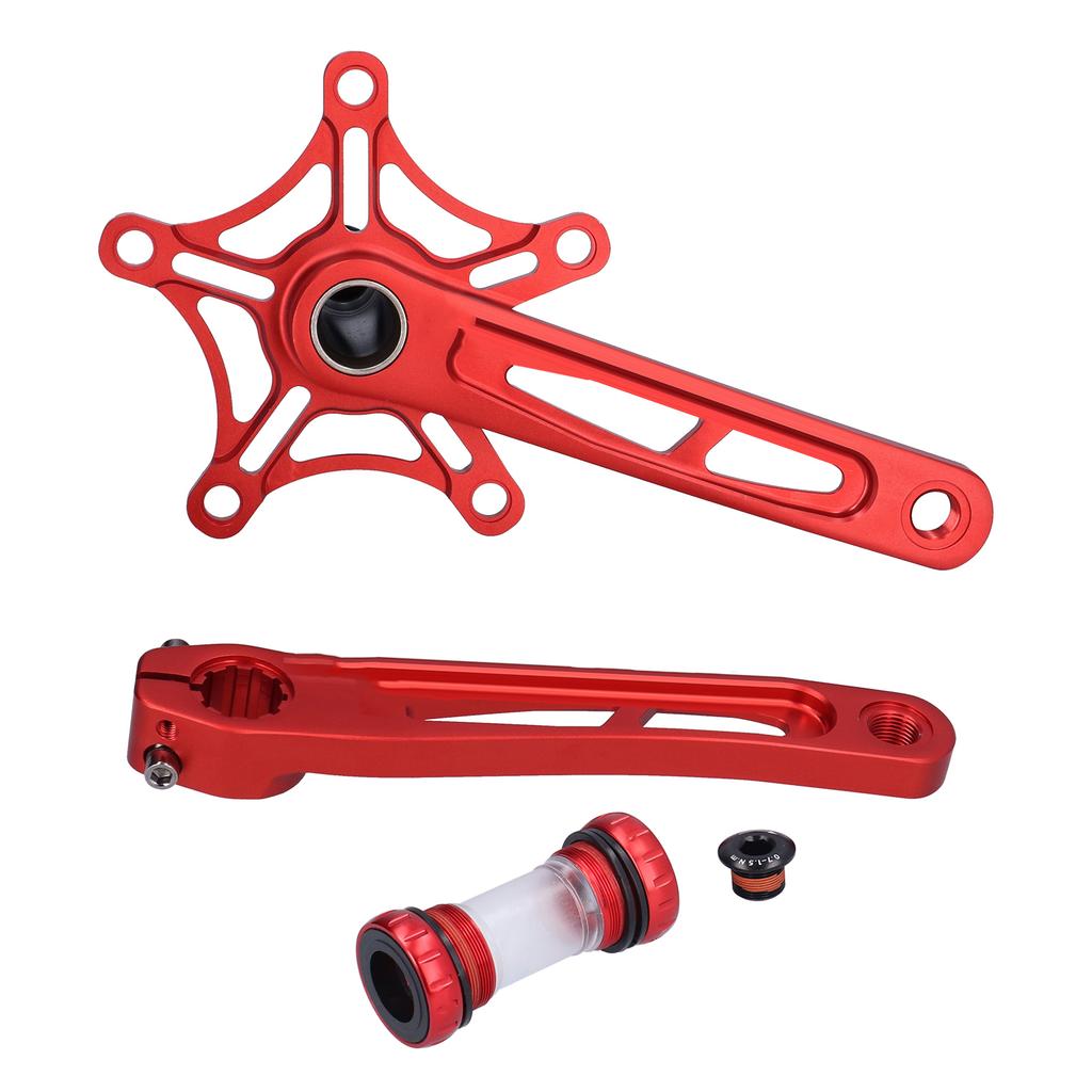 Road Bike OnePiece 130BCD Crankset Folding Bike Aluminum Alloy Hollow Crank Arm Set