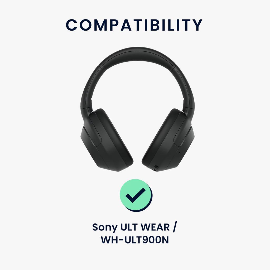 Kwmobile 3x Kompatibilní kryt Sony ULT Náhlavní pásek Náušníky Prachotěsný Měkký silikonový Černý WEAR/WH-ULT900N - -
