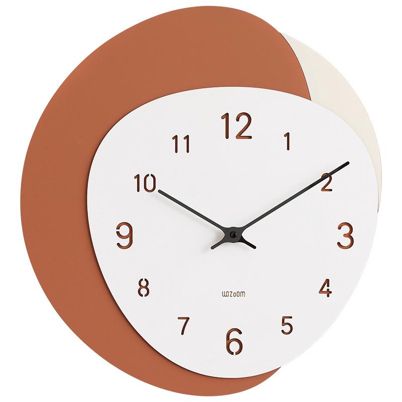 Wozoom Punch-Free Modern Nordic Wall Clock – Minimalist and Creative Design