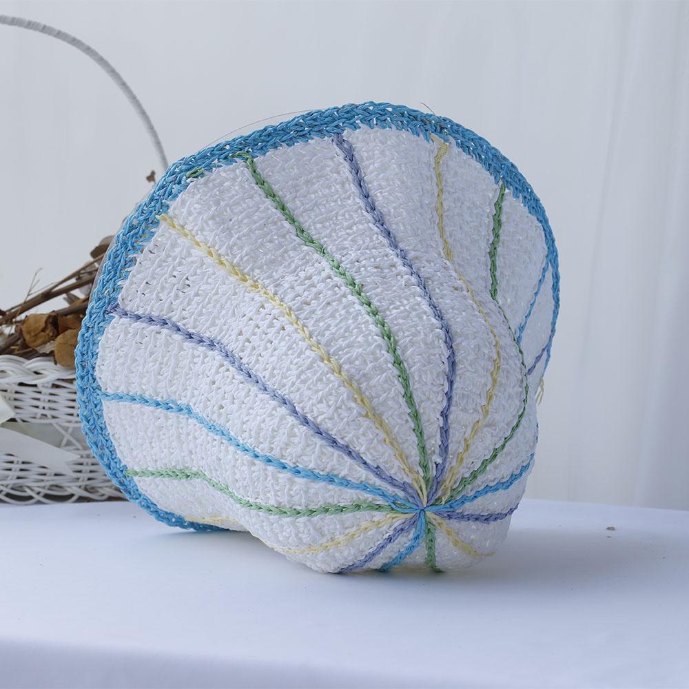 Fisherman's Womens Straw Hats Crochet Hat Bucket Hat UV Protection Sun Visor Beach Hat Women Visors Rainbow Women Summer Hat Cap
