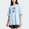Adidas Originals Cinnamoroll T-Shirt mit Cartoon-Print Damen Oberteile Rosa Blau JF8314
