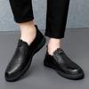 Fashion Casual Shoes for Men Business Leather Loafers Classic Breathable Solid Colors Soft Flats Comfort Fashion Slip On Loafers Shoes