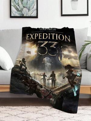 Hra Clair Obscur Expedition 33 Měkké flanelové deky, Přehoz na piknik, postele, pohovku, domácí ložnici