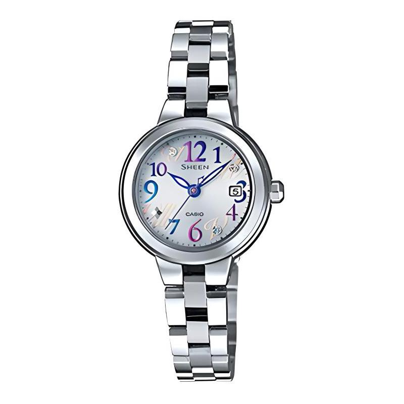 

Casio SHEEN Trendy Fashion Solar Charging System Quartz Movement Stainless Steel Strap Japanese and Korean Watch Women s Watch SHE-4506SBD-7A2JF серебряный