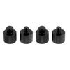 Camera Mount Adapter Set 4 Pcs Iron Black Includes 1/4 Inch Male To 3/8 Inch Female and 3/8 Inch Male To 1/4 Inch Female