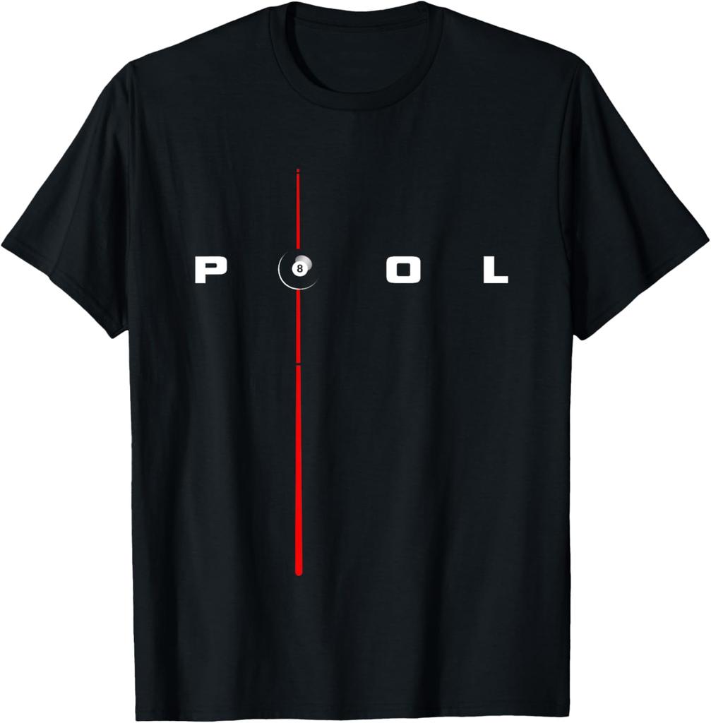 Billiards Apparel - Billiards T-Shirt Custom Printed Graphic T Shirts Print on Demand Funny Shirt Mens Clothing Camiseta
