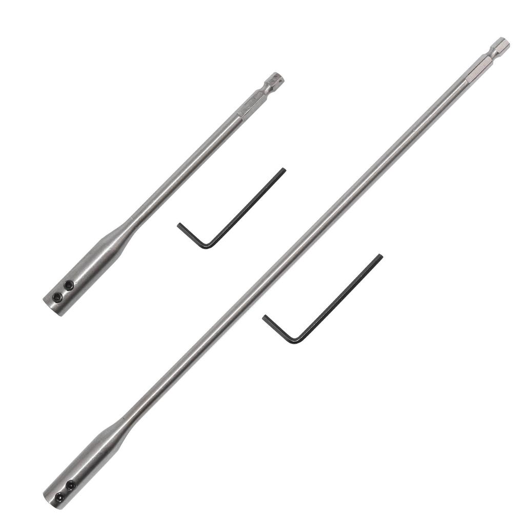 Hex Shank Quick Change Drill Extension Rod Set - 1/4", 300mm & 150mm