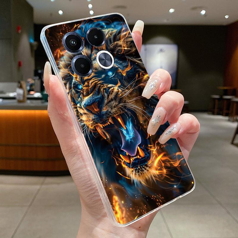 Unique Design Pattern Phone Case For Infinix Note 40 5G/X6851/X6852 Shockproof Soft Casing Soft TPU Transparent Back Cover