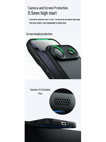 Magnetic Qi Armor Airbag Anti-Drop Frosted Case for iPhone 17 Pro Max
