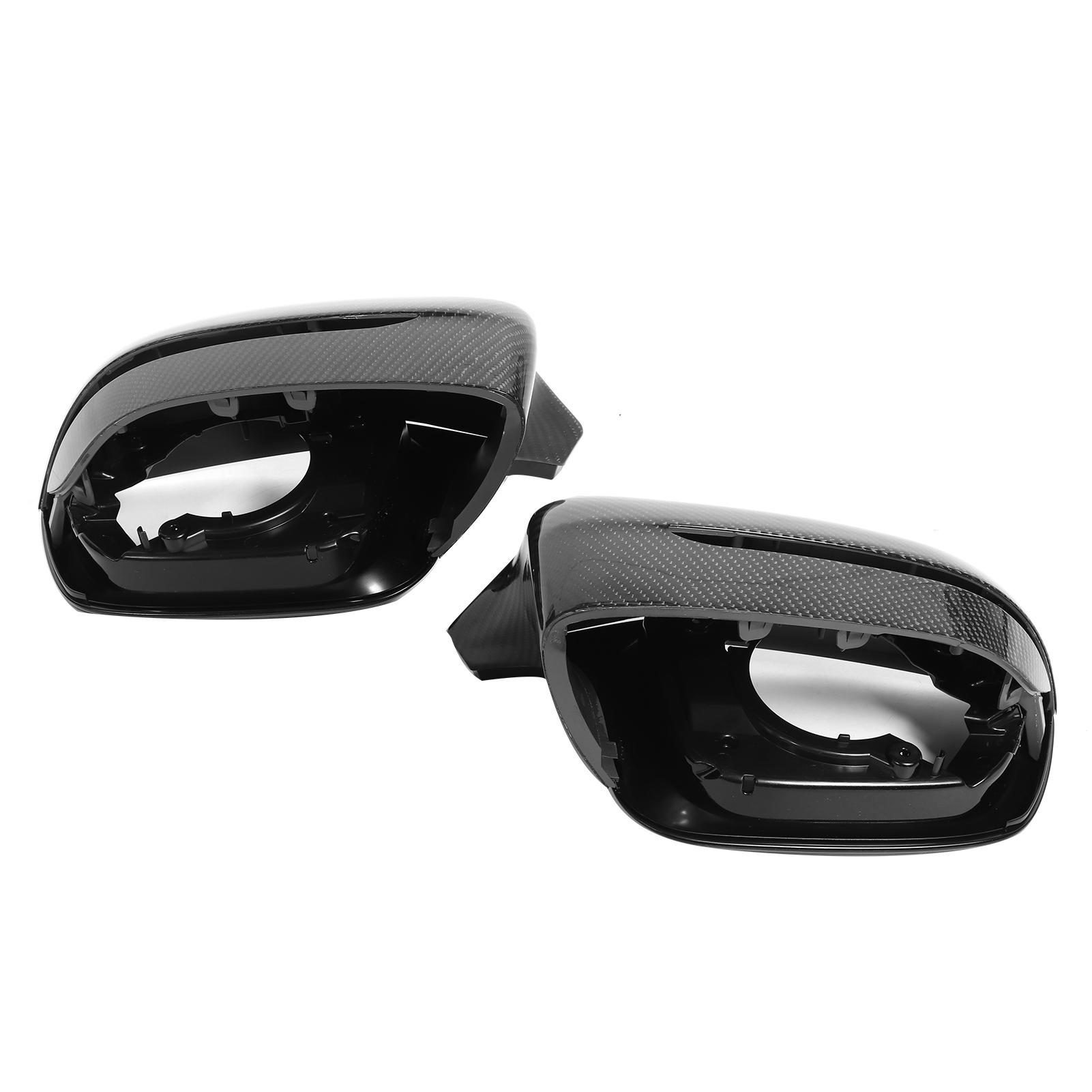 

4Pcs Set Door Mirror Cover Carbon Fiber Side Wing Rear Viewer Trim Protector Shell Fit for M5 F90 2018‑2020 LHD